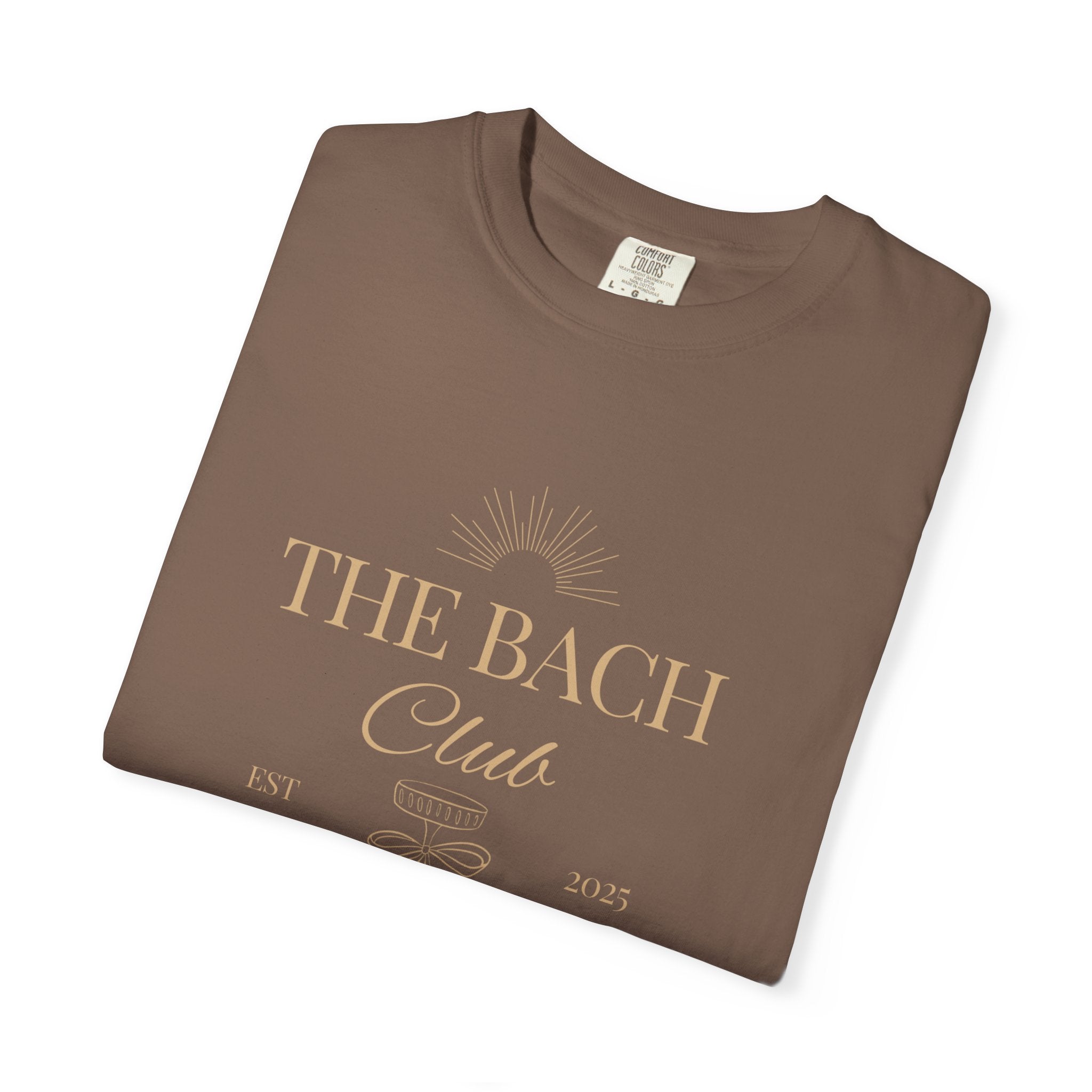 Matching "The Bach Club-Last Splash- Candlewood Lake" -In Beige Writing- Choose a Color Shirt- Perfect for Bachelorette and Wedding Parties- Unisex Vacation Top, Sailor Humor Apparel