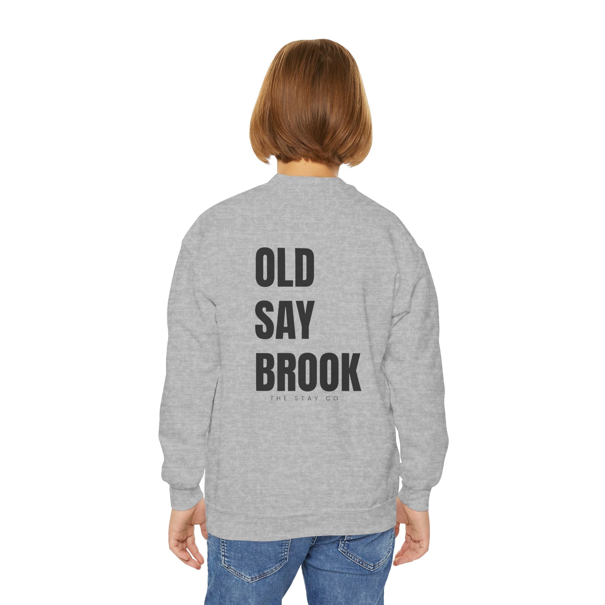 Youth-(XS-XL) Old Saybrook Crewneck Sweatshirt With Association Logo On Front