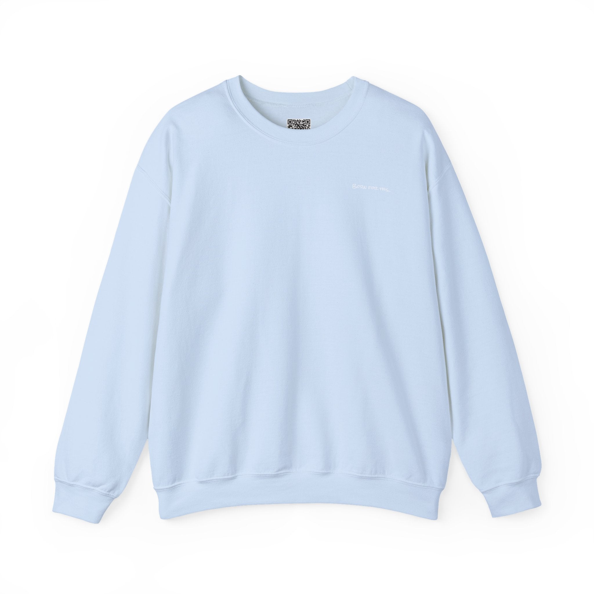 Adult- "Born for this"- (Front)  "In My Lake Era" (Back)- White Writing- Unisex Crewneck Sweatshirt