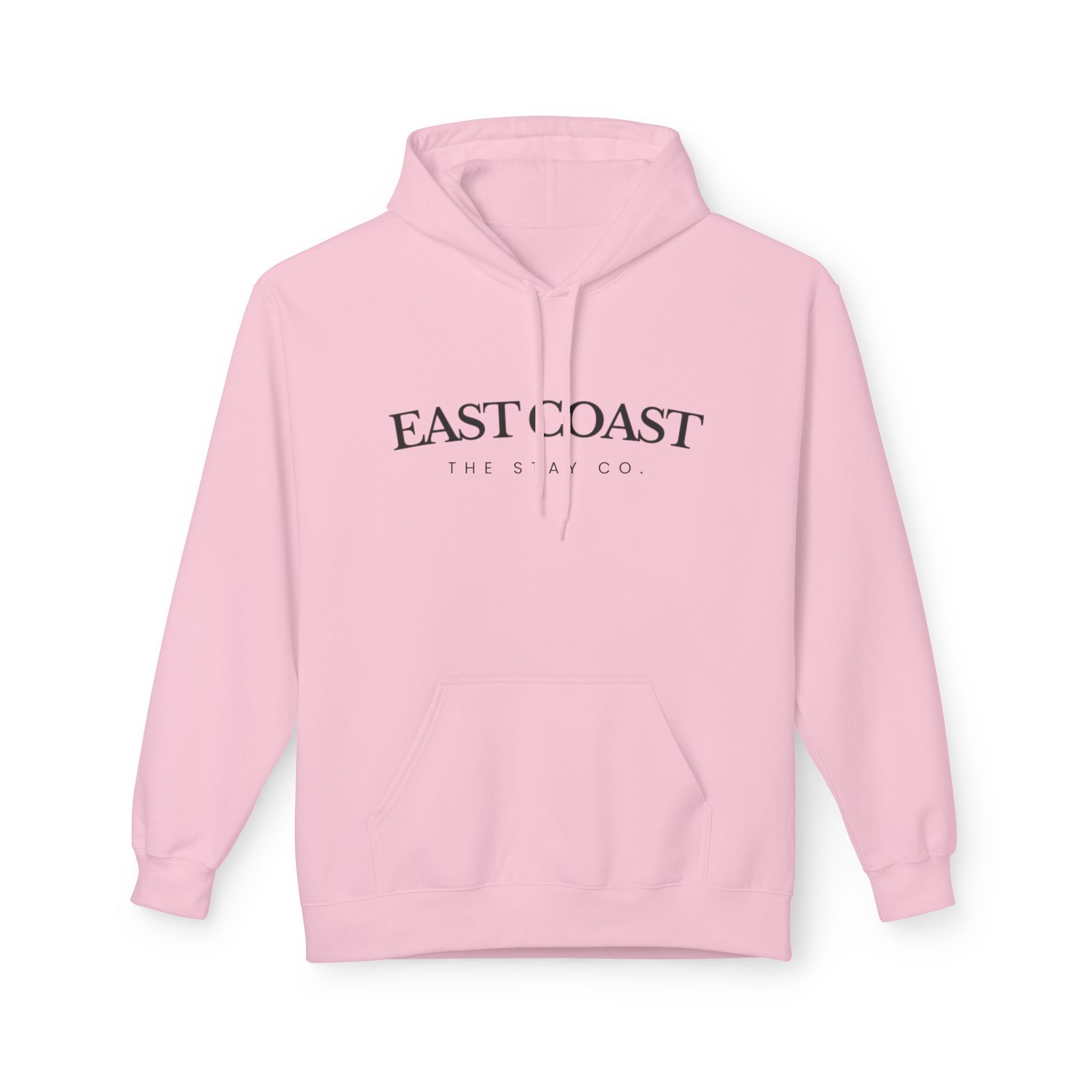 Adult-East Coast - Black Writing Hoodie