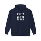 White Sands Beach Hoodie in White Writing