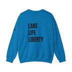 Lake Life Liberty, 'Merica Crewneck Sweatshirt