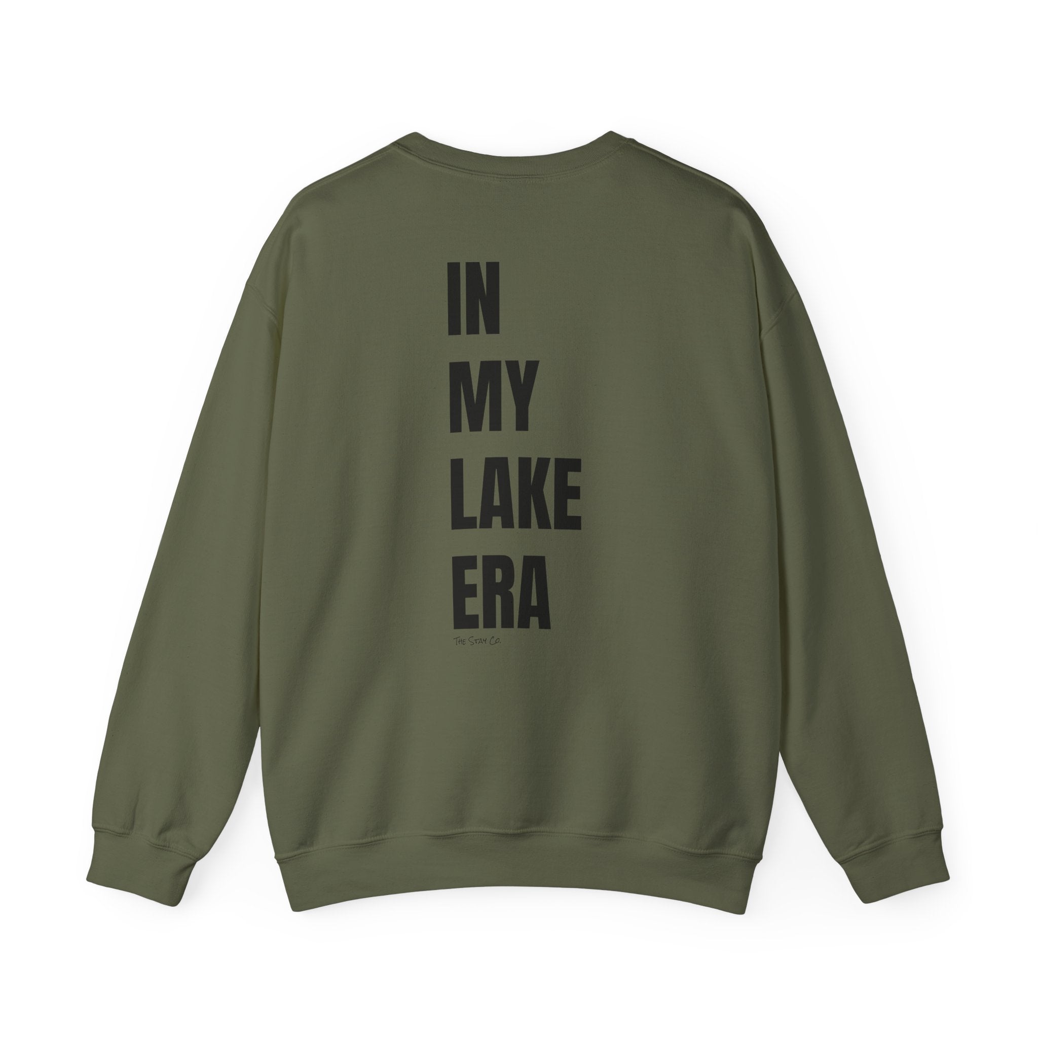 Adult- "Born for this"- (Front)  "In My Lake Era" (Back)- Black Writing- Unisex Crewneck Sweatshirt