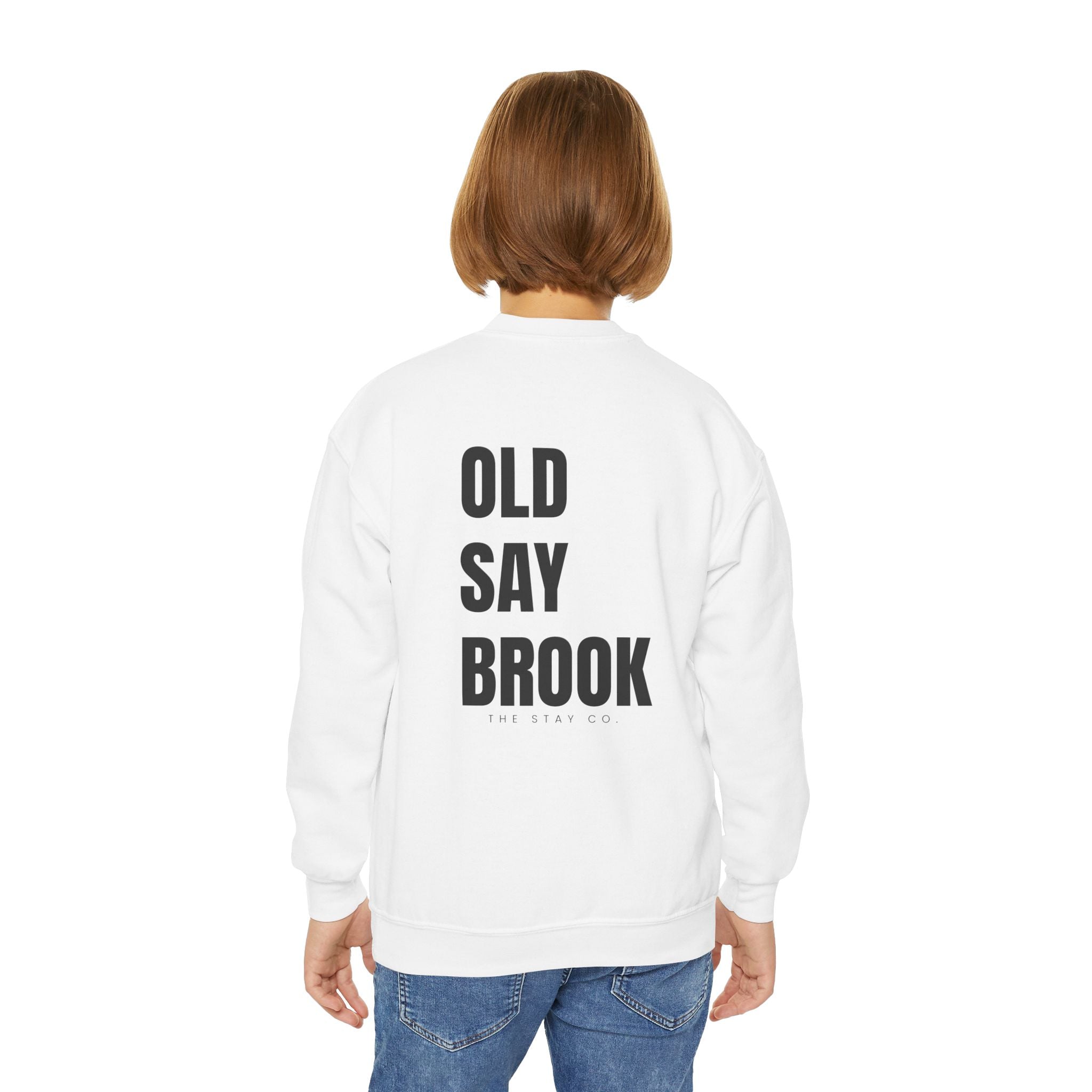 Youth-(XS-XL) Old Saybrook Crewneck Sweatshirt With Association Logo On Front