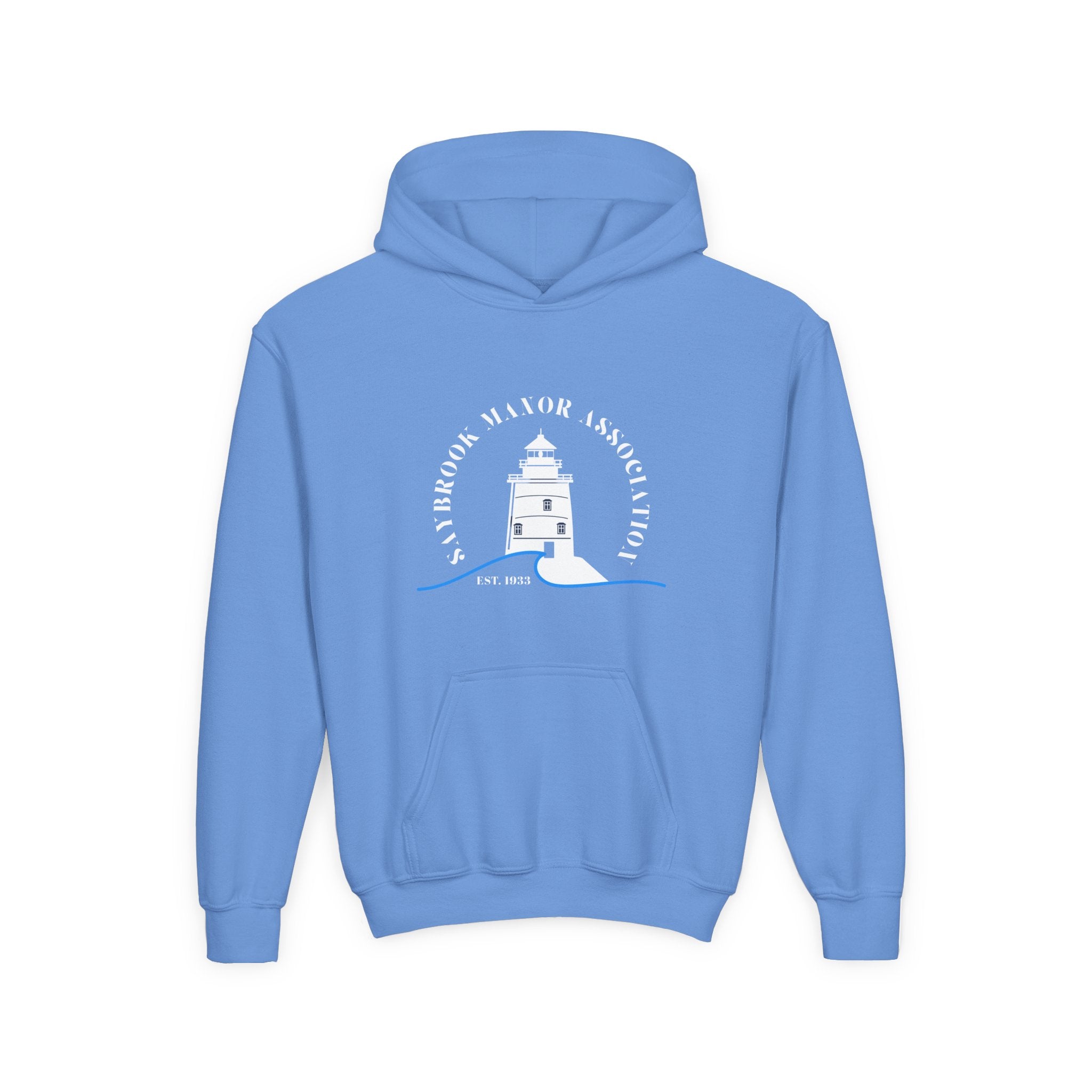 Youth Old Saybrook Hoodie with Logo On Front