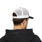"White Sands Beach" - Snapback Trucker Cap - Perfect for Summer, Vacation, or Outdoor Events, Casual Style, Unisex Accessories, Gift Idea