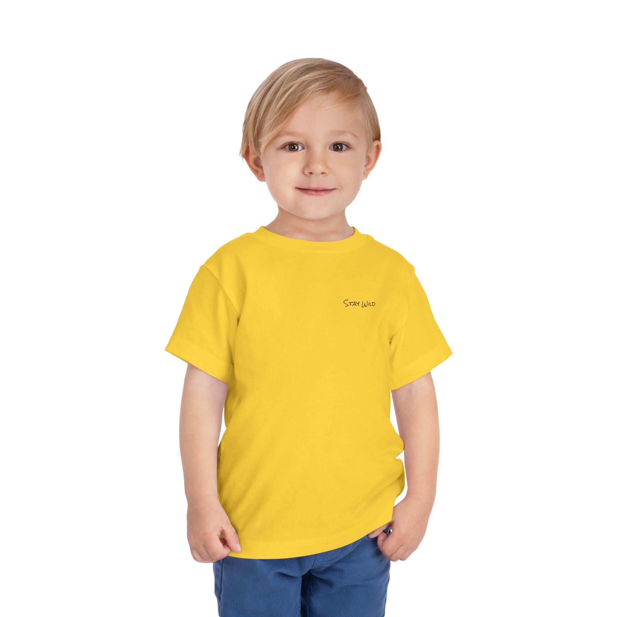 Toddler (2T-5T)- "Stay Wild" (Front) "Walk. Run. Wakeboard." (Back) -Short Sleeve Tee