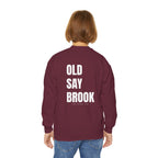 Youth-(XS-XL) Old Saybrook Crewneck With Association Logo On Front- White Writing