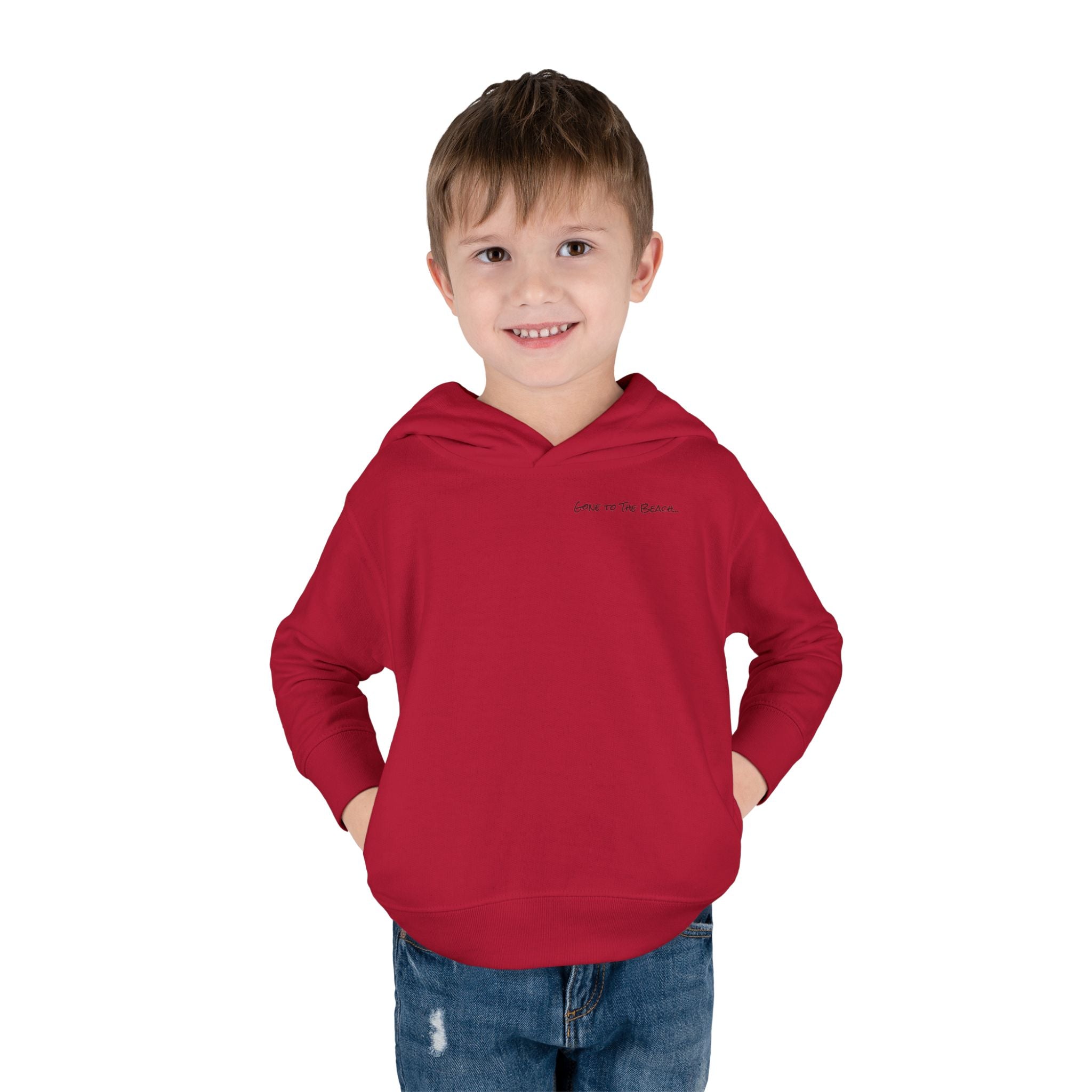 Toddler (2T-6T)- "Gone To The Beach" (Front) "Send Snax & Sunscreen, Old Saybrook, CT"- (Back)- Hoodie