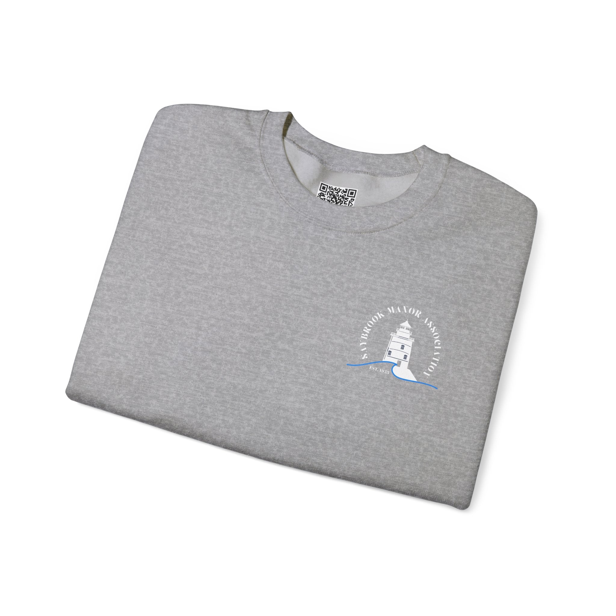 Adult- Old Saybrook Crewneck Sweatshirt With Association Logo On Front