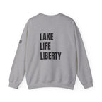 Lake Life Liberty, 'Merica Crewneck Sweatshirt