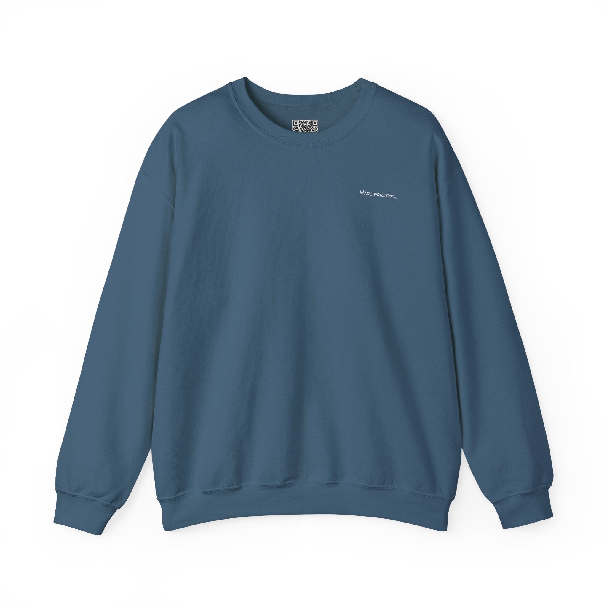 Adult- "Made For This"- (Front)  "Lake Life Crew" (Back)- White Writing- Unisex Crewneck Sweatshirt