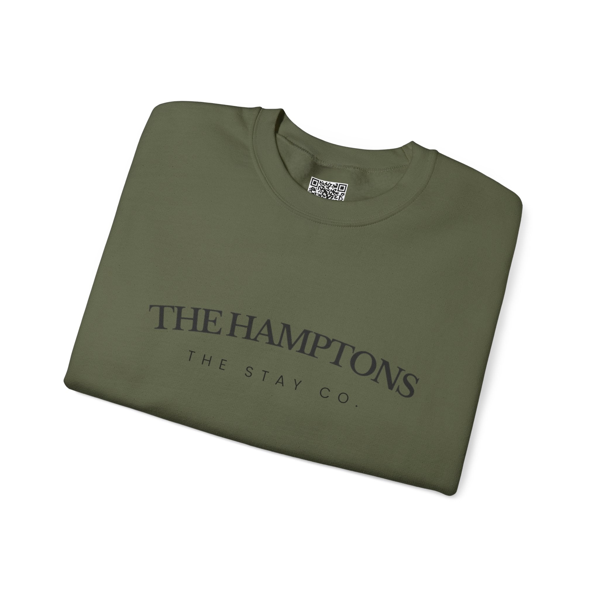 Adult- "The Hamptons" - Black Writing- Crewneck Sweatshirt