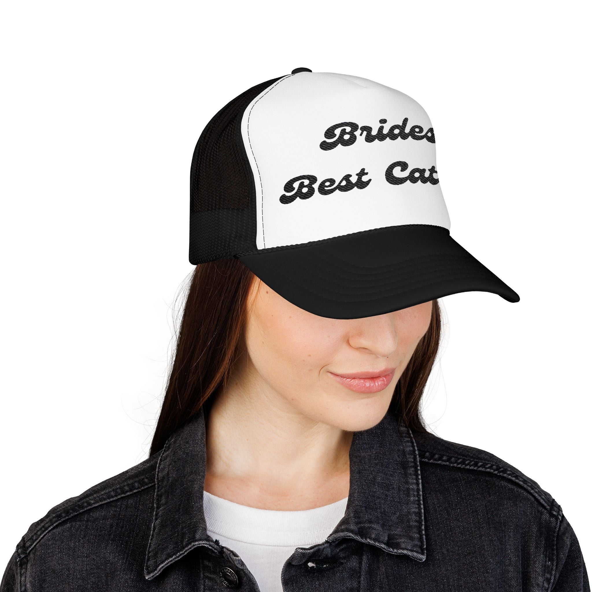 "Brides Best Catch" -Foam Trucker Hat – Embroidered- Perfect for Bachelorettes and Wedding Parties