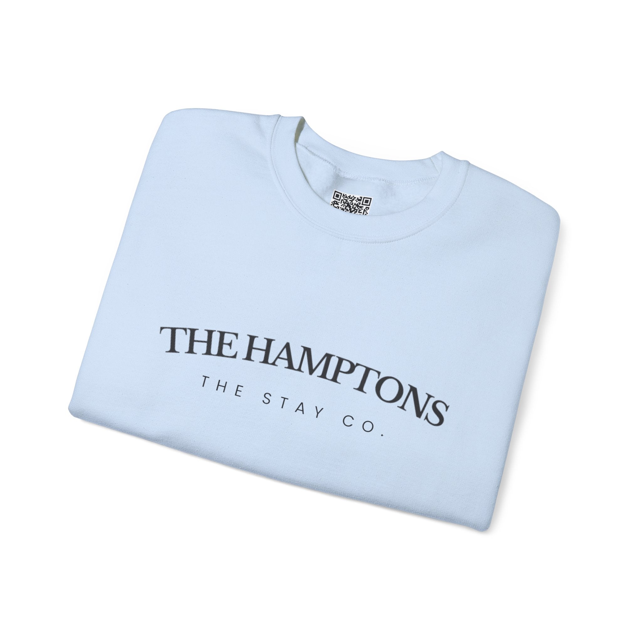 Adult- "The Hamptons" - Black Writing- Crewneck Sweatshirt