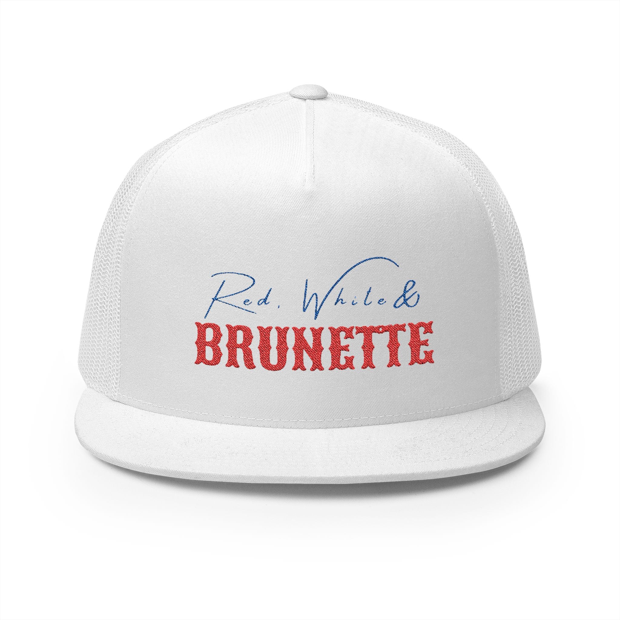 "Red, White & Brunette"- Stylish 5 Panel Trucker Cap with Embroidery, Perfect for Casual Outfits, Summer Festivals, Gifts for Friends, Birthday Parties, [...]