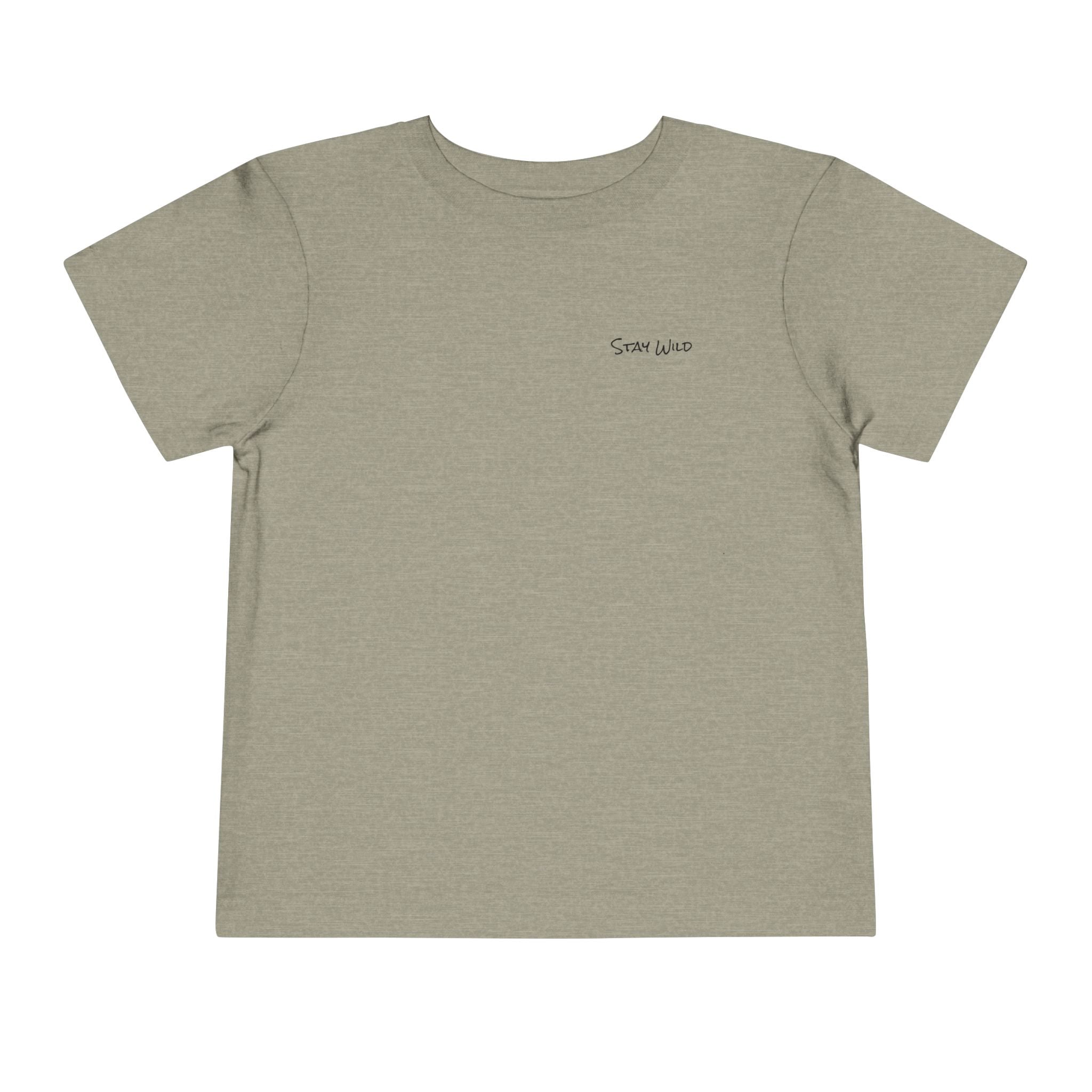 Toddler (2T-5T)- "Stay Wild" (Front) "Walk. Run. Wakeboard." (Back) -Short Sleeve Tee