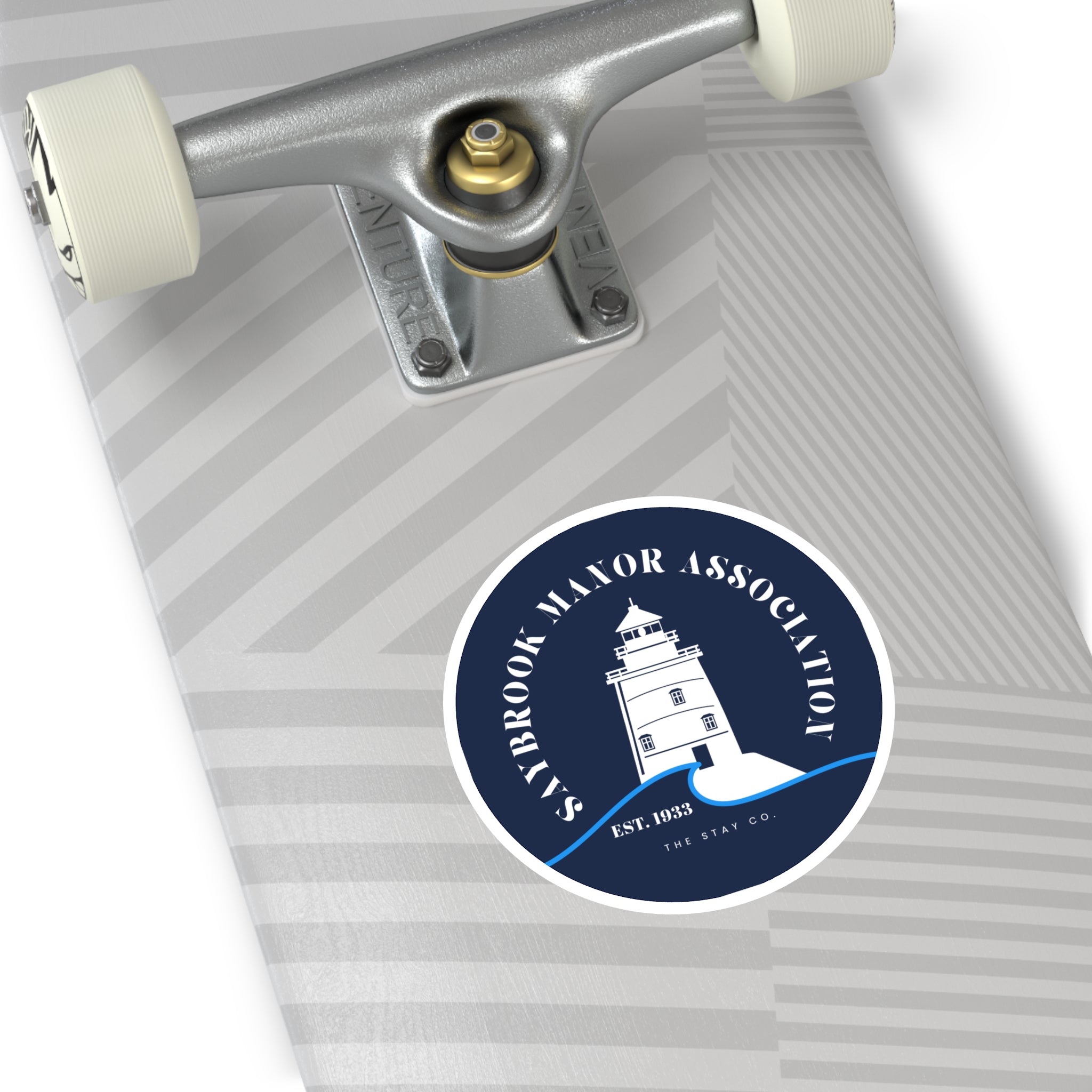 Saybrook Manor Association Lighthouse Round Stickers
