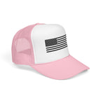 Flag- Foam Trucker Hat, Embroidered Cap, BBQ Hat, Perfect Gift for Grilling Enthusiasts, Summer BBQ Accessory, Fun Party Hat