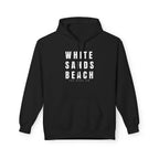 White Sands Beach Hoodie in White Writing