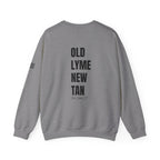 Adult- "Salty AF" (Front) "Old Lyme New Tan" (Back)- with Flag -Unisex Crewneck