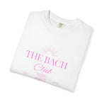 Matching "The Bach Club -Last Splash- Candlewood Lake" -T-Shirt in Pink Writing- Choose a Color- Perfect for Bachelorette and Wedding Parties- Unisex Vacation Top, Sailor Humor Apparel