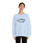 Adult Crewneck-Saybrook Manor with Logo on Back- Black Writing