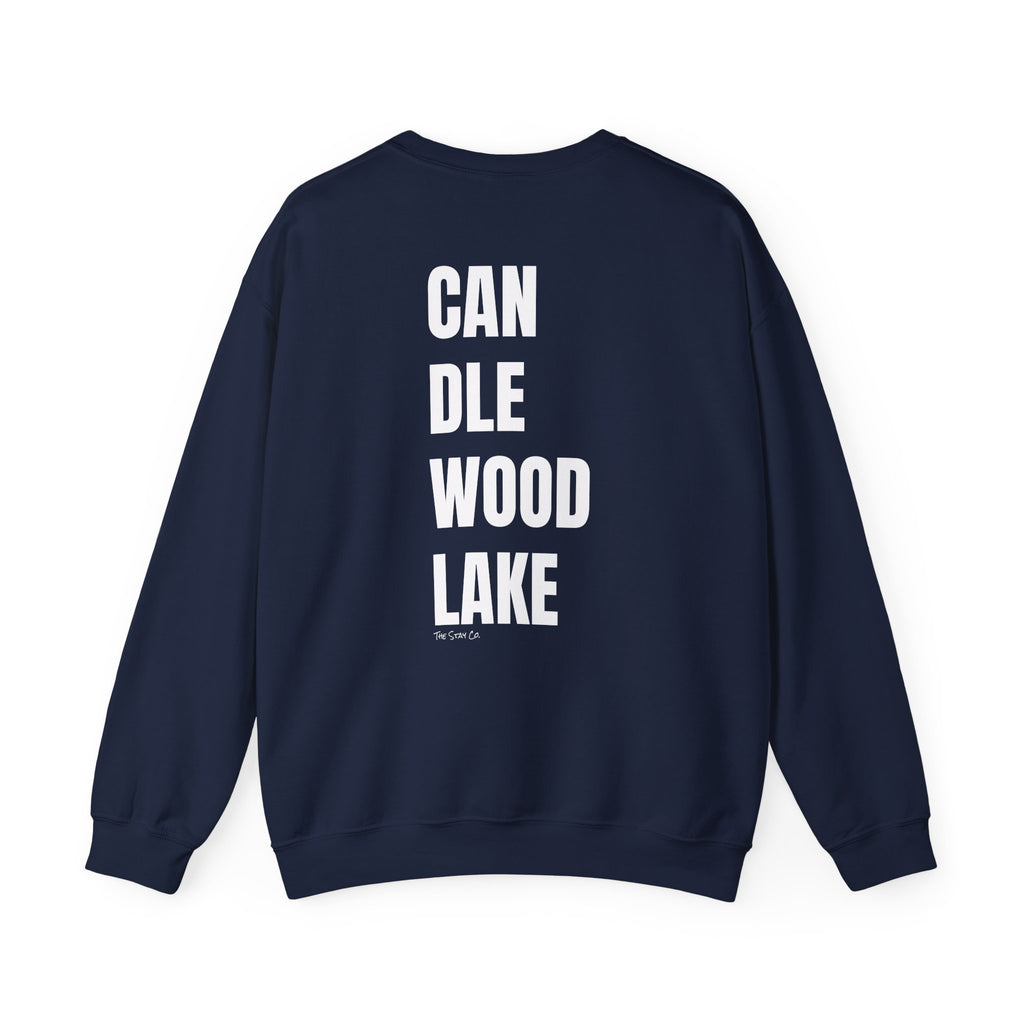 Catch Me at Candlewood Lake Crewneck (White Text)