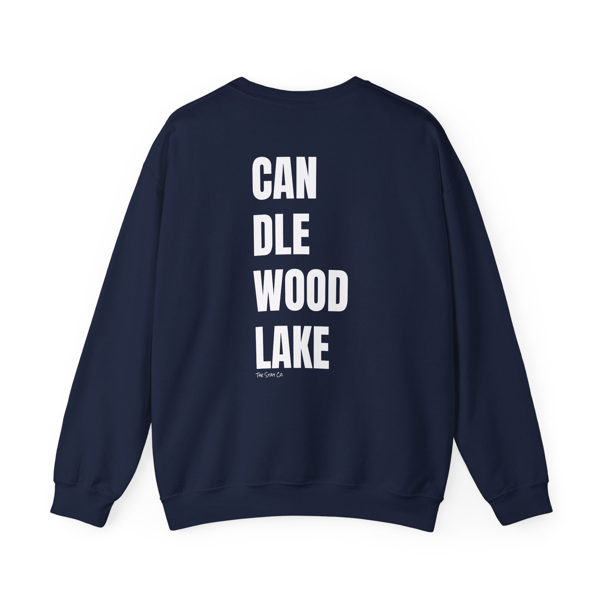 Catch Me at Candlewood Lake Crewneck (White Text)