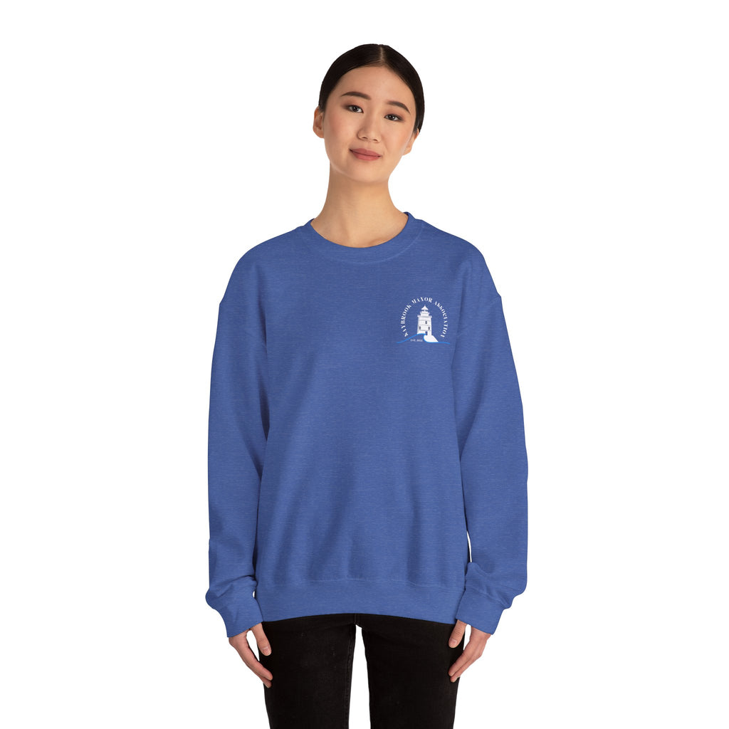 Adult- Old Saybrook Crewneck Sweatshirt With Association Logo On Front