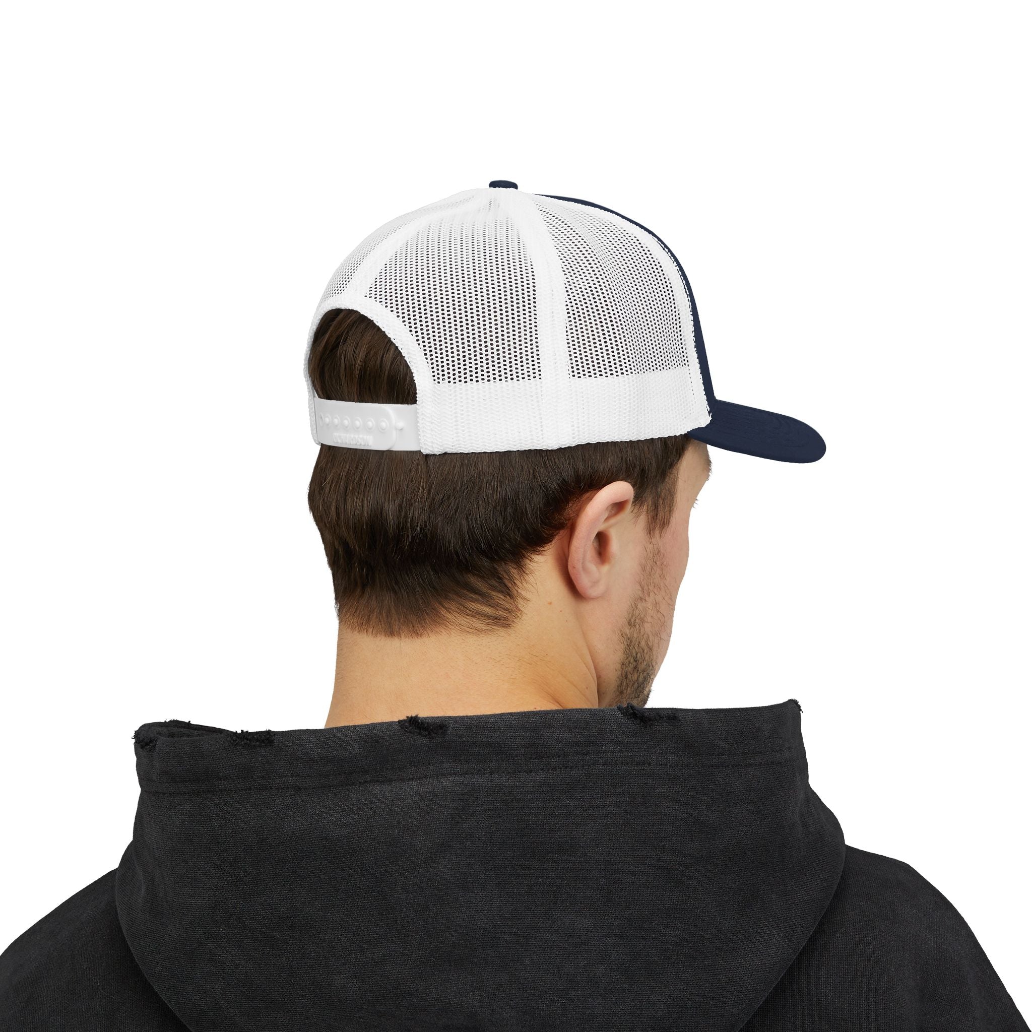 "White Sands Beach" - Snapback Trucker Cap - Perfect for Summer, Vacation, or Outdoor Events, Casual Style, Unisex Accessories, Gift Idea