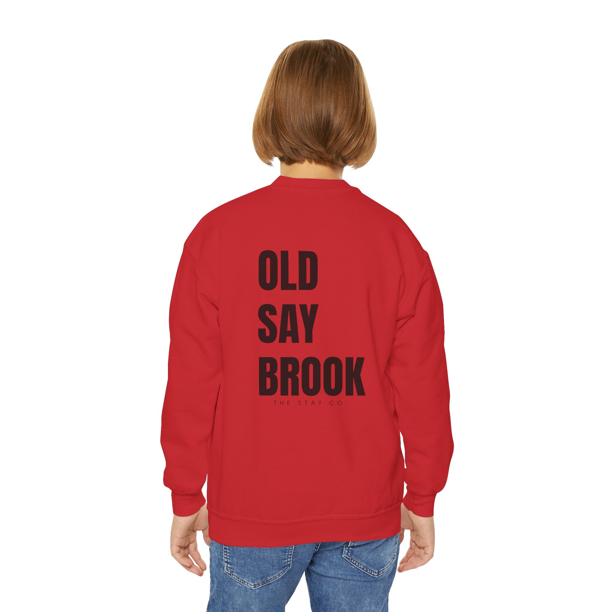 Youth-(XS-XL) Old Saybrook Crewneck Sweatshirt With Association Logo On Front