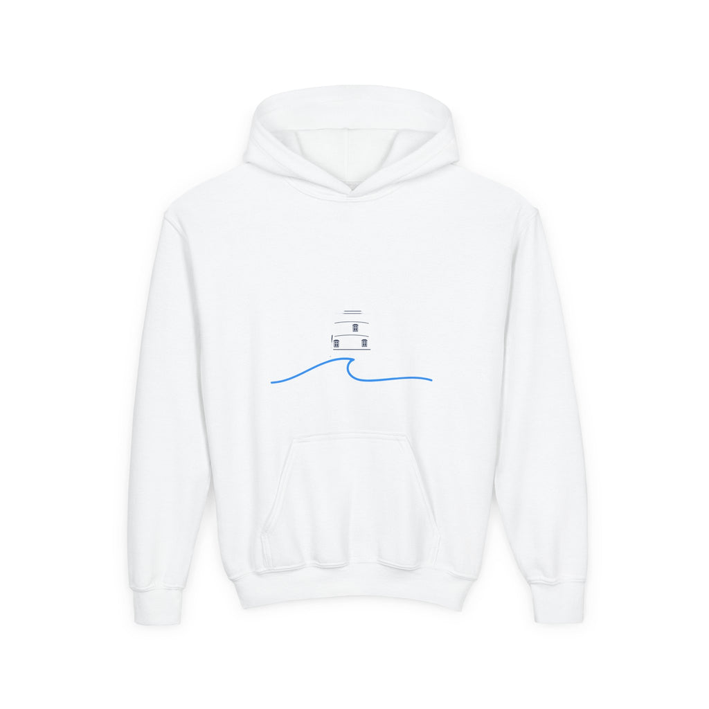 Youth Old Saybrook Hoodie with Logo On Front