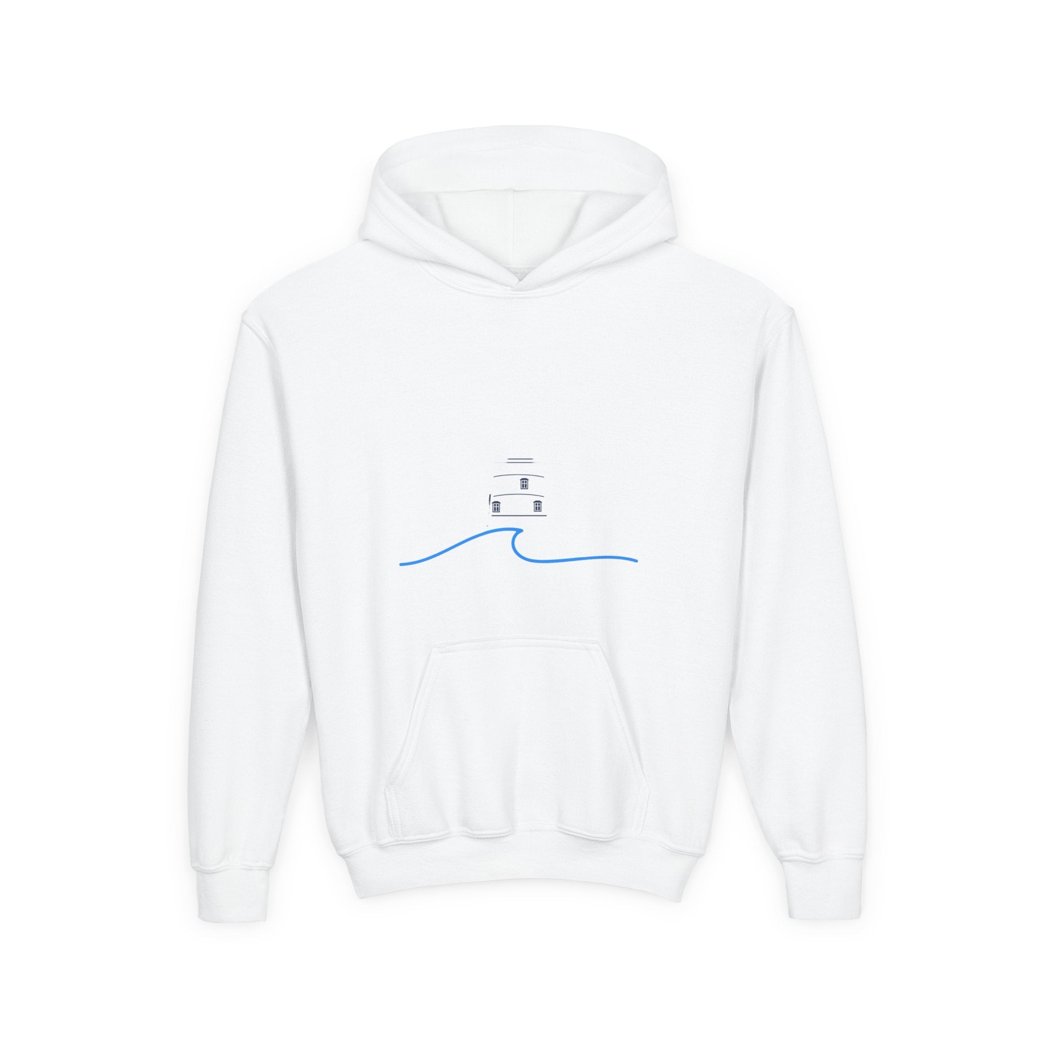 Youth Old Saybrook Hoodie with Logo On Front