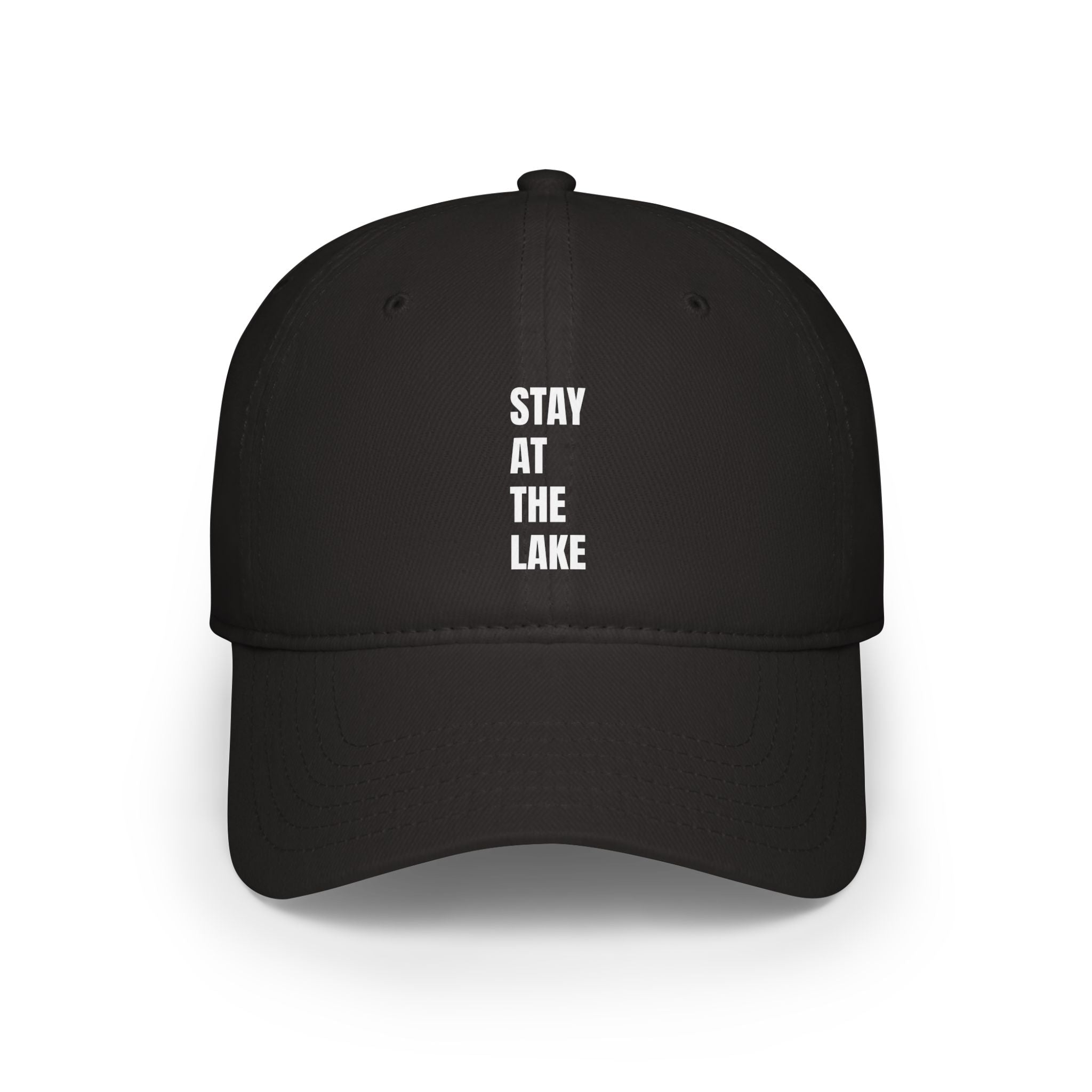 "Stay at the Lake"- Low Profile Baseball Cap with Velcro Back