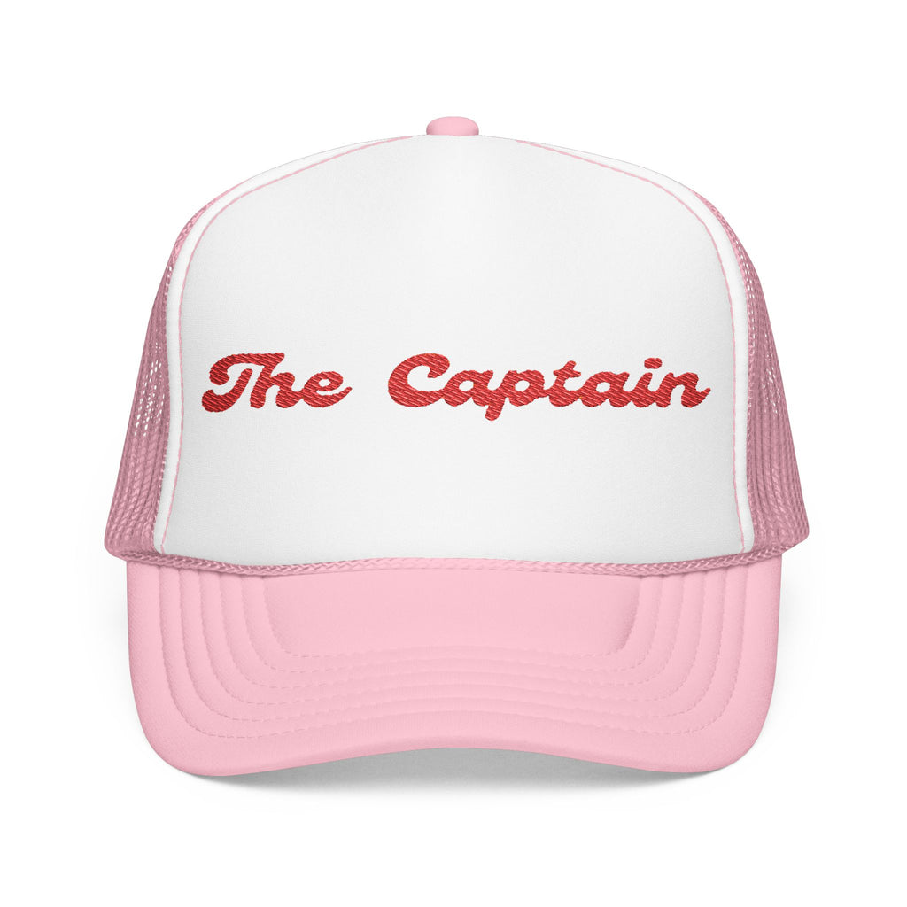 "The Captain"- Foam Trucker Hat, Embroidered Cap, BBQ Hat, Perfect Gift for Grilling Enthusiasts, Summer BBQ Accessory, Fun Party Hat