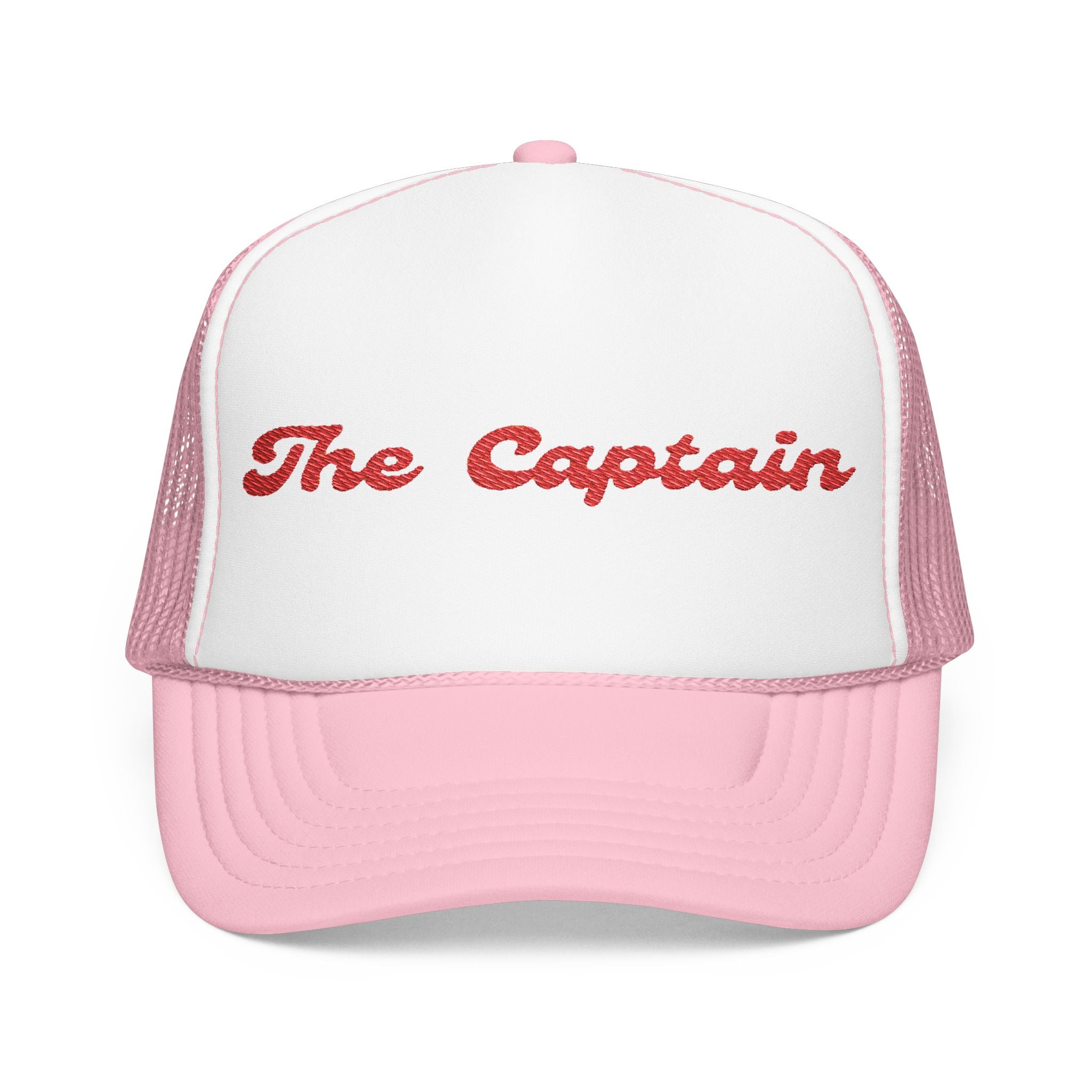 "The Captain"- Foam Trucker Hat, Embroidered Cap, BBQ Hat, Perfect Gift for Grilling Enthusiasts, Summer BBQ Accessory, Fun Party Hat