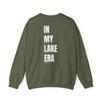 Adult- "Born for this"- (Front)  "In My Lake Era" (Back)- White Writing- Unisex Crewneck Sweatshirt