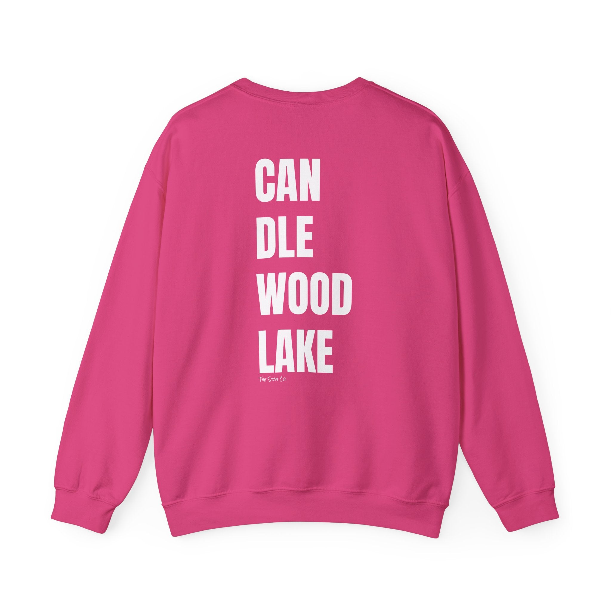 Catch Me at Candlewood Lake Crewneck (White Text)