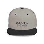 Embroidered Snackback Cap-"America The Beautiful"- Casual Hat, Outdoor Apparel, Summer Fashion, Gift for Him/Her, Festival Accessory