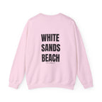 Adult- "'Catch me at"-(Front)- "White Sands Beach Old Lyme, CT"- (Back)- (No Flag) Custom Sweatshirt for location