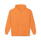 Adult- "Out Of Office" (Front) "White Sands Beach" (Back) - White Writing Hoodie