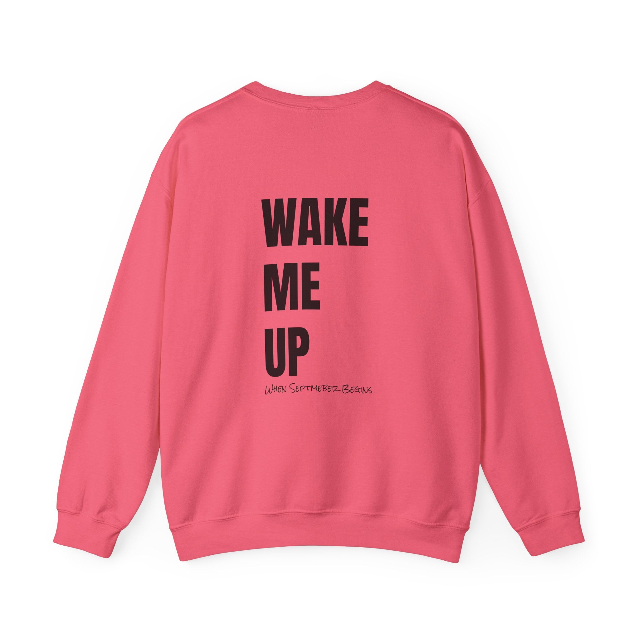 Adult- Teacher Crew Neck " Do Not Disturb" (Front)  "Wake Me Up- When September Begins" (Back) -Crewneck Sweatshirt, Cozy Fall Apparel, Unisex Gift, Casual Style, September Vibes, Seasonal Fashion