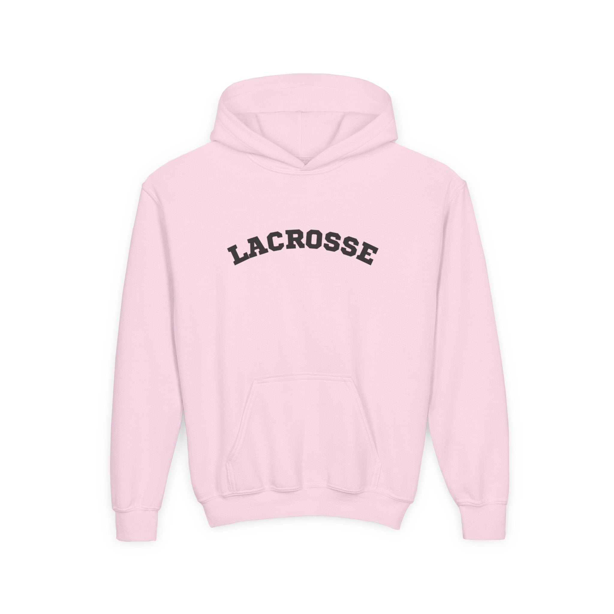 Youth Hoodie "Lacrosse" - Choose Your Color  -Sports Apparel, Gift for Young Athletes, Team Spirit, Cozy Sweatshirt, Game Day Ready