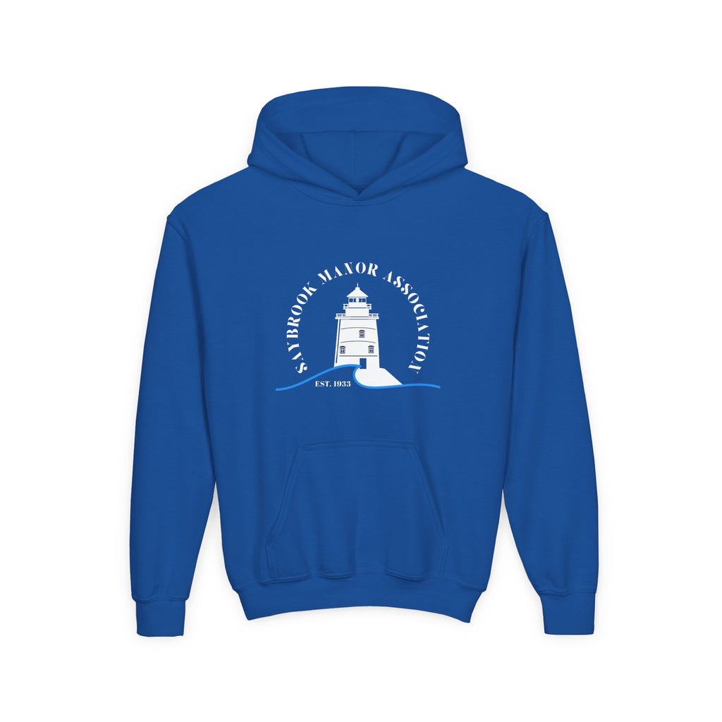 Youth Old Saybrook Hoodie with Logo On Front