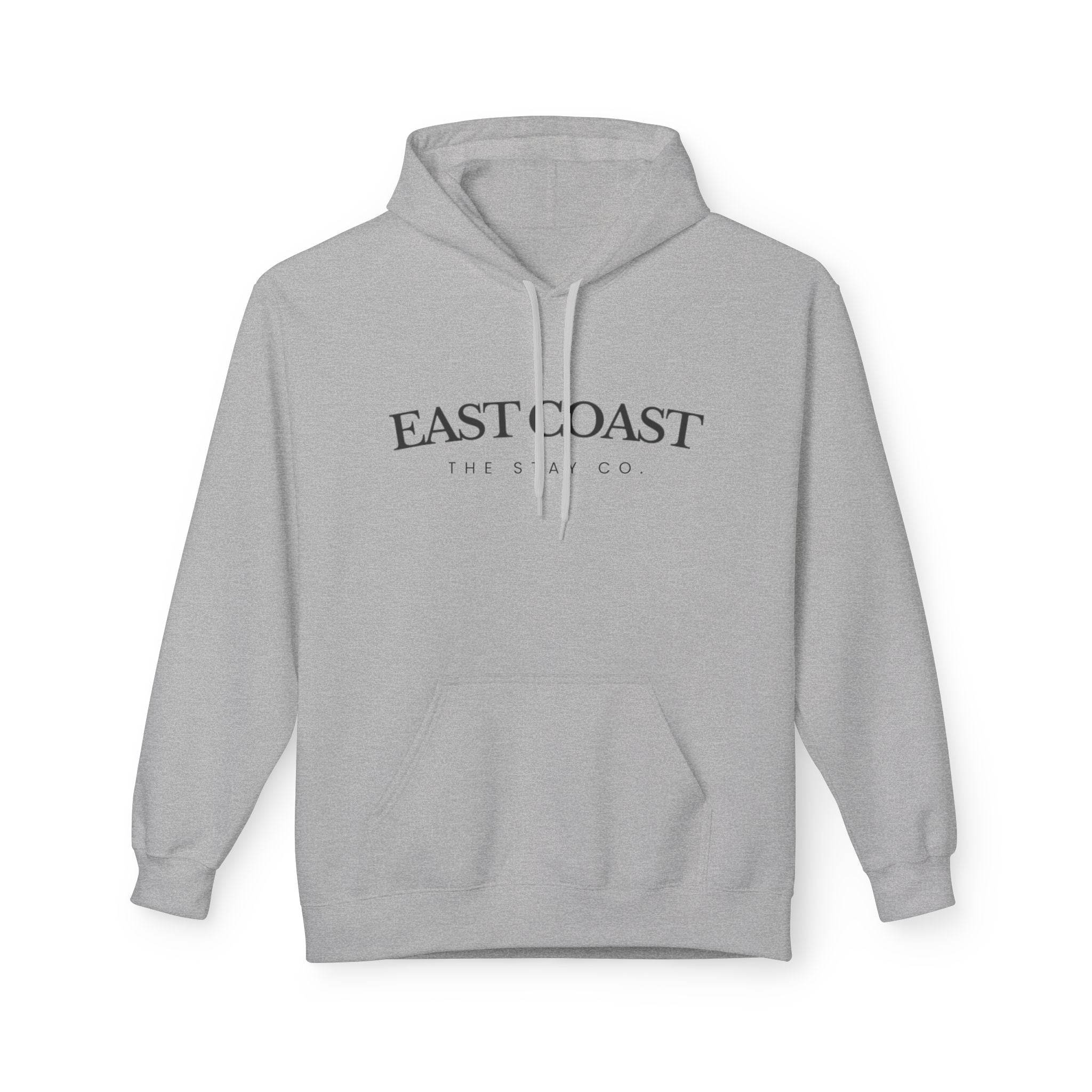 Adult-East Coast - Black Writing Hoodie