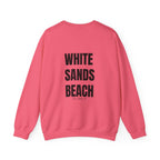 Adult- "'Catch me at"-(Front)- "White Sands Beach Old Lyme, CT"- (Back)- (No Flag) Custom Sweatshirt for location