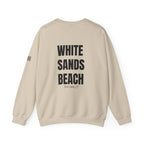 Adult- "Salty AF..." (Front) "White Sands Beach -Old Lyme, CT" (Back) With Flag on Sleeve- Unisex Crewneck