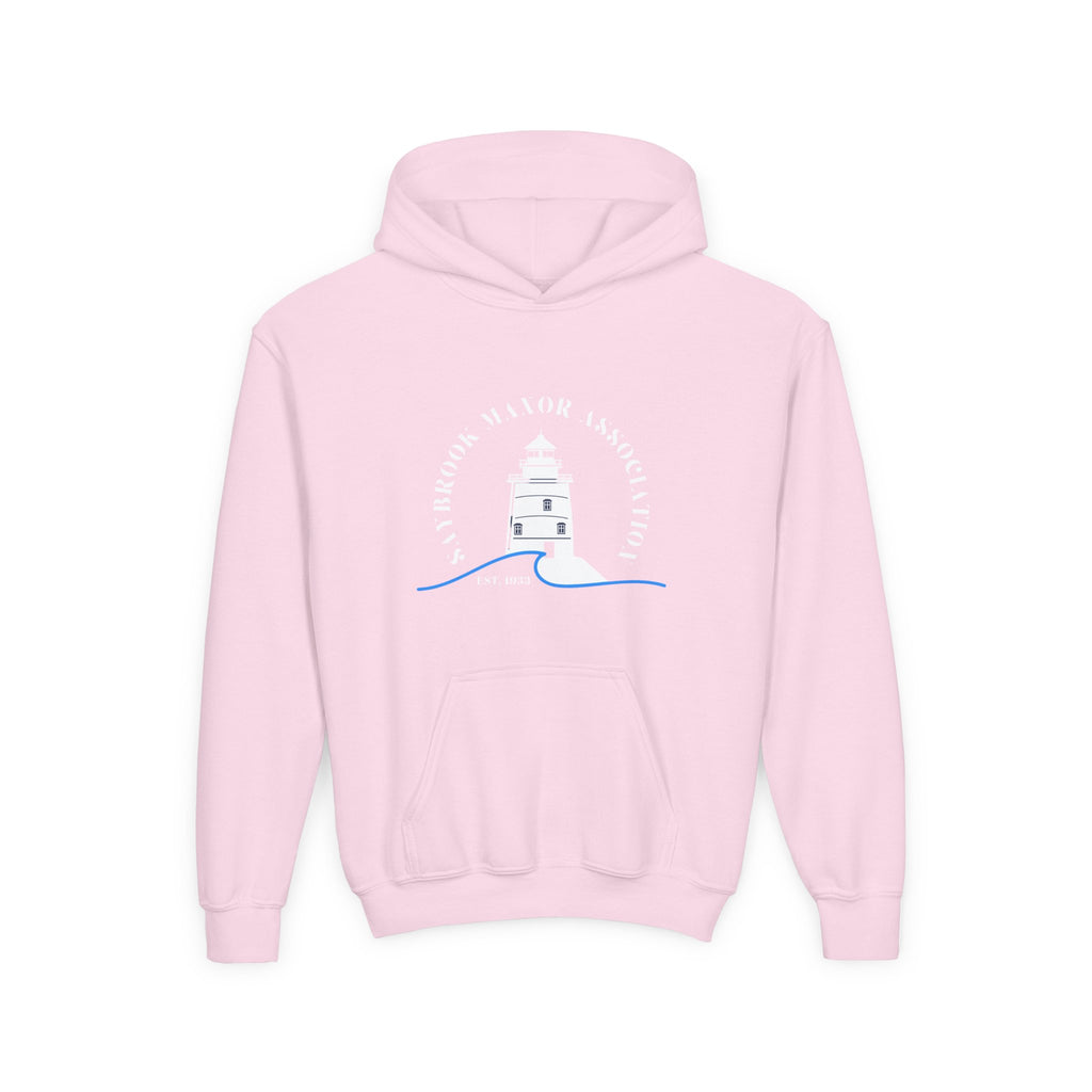 Youth Old Saybrook Hoodie with Logo On Front