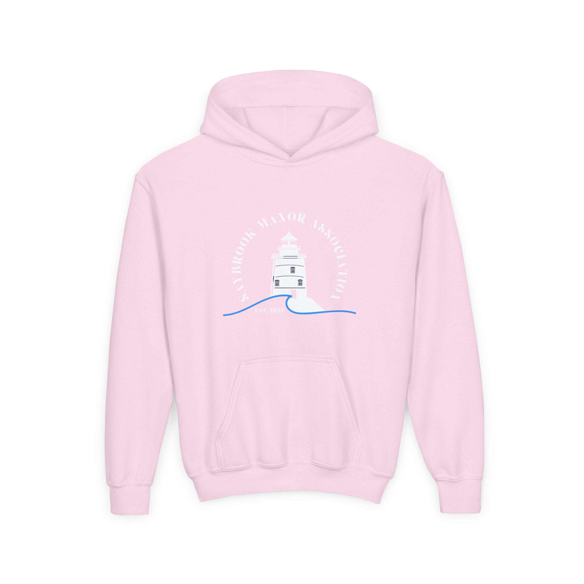 Youth Old Saybrook Hoodie with Logo On Front